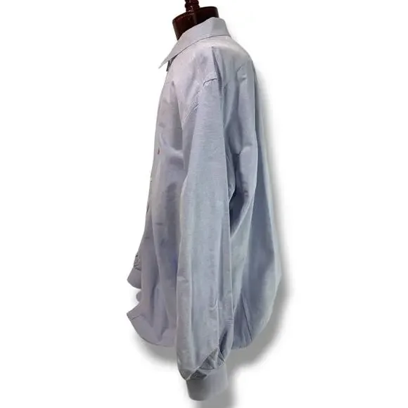 3XLT Ralph Lauren Mens Tall Button Down Blue Oxford Shirt Classic Fit - Picture 4 of 8